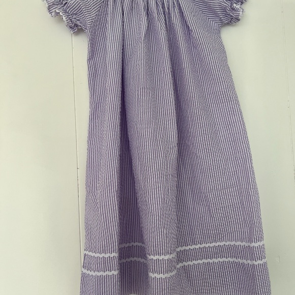 Lil Cactus Girls Lavender White Smocked Bishop Peeps Bunny Dress Size 6 - Picture 14 of 14